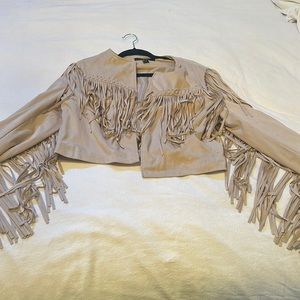 Forever 21 fringe jacket